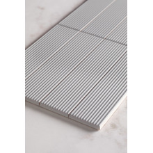 Hiroshi Stripe Matt Blue Subway Ceramic Tile